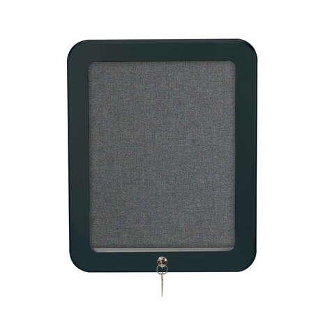 United Visual Products Outdoor Enclosed Combo Board, 72"x36", Satin Frame/Green & Pearl UVCB7236OD-GREEN-PEARL